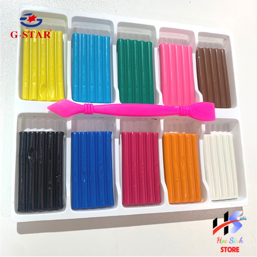 Đất nặn dạng sáp 10 màu tạo hình GSTAR TL10