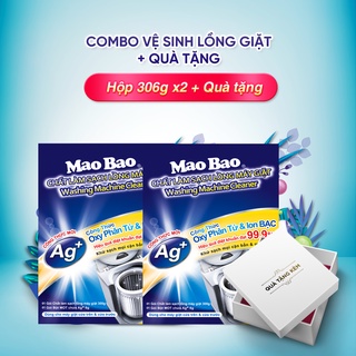 Combo Chất Vệ Sinh Lồng Máy Giặt Mao Bao 306g x 2 hộp + Quà Tặng