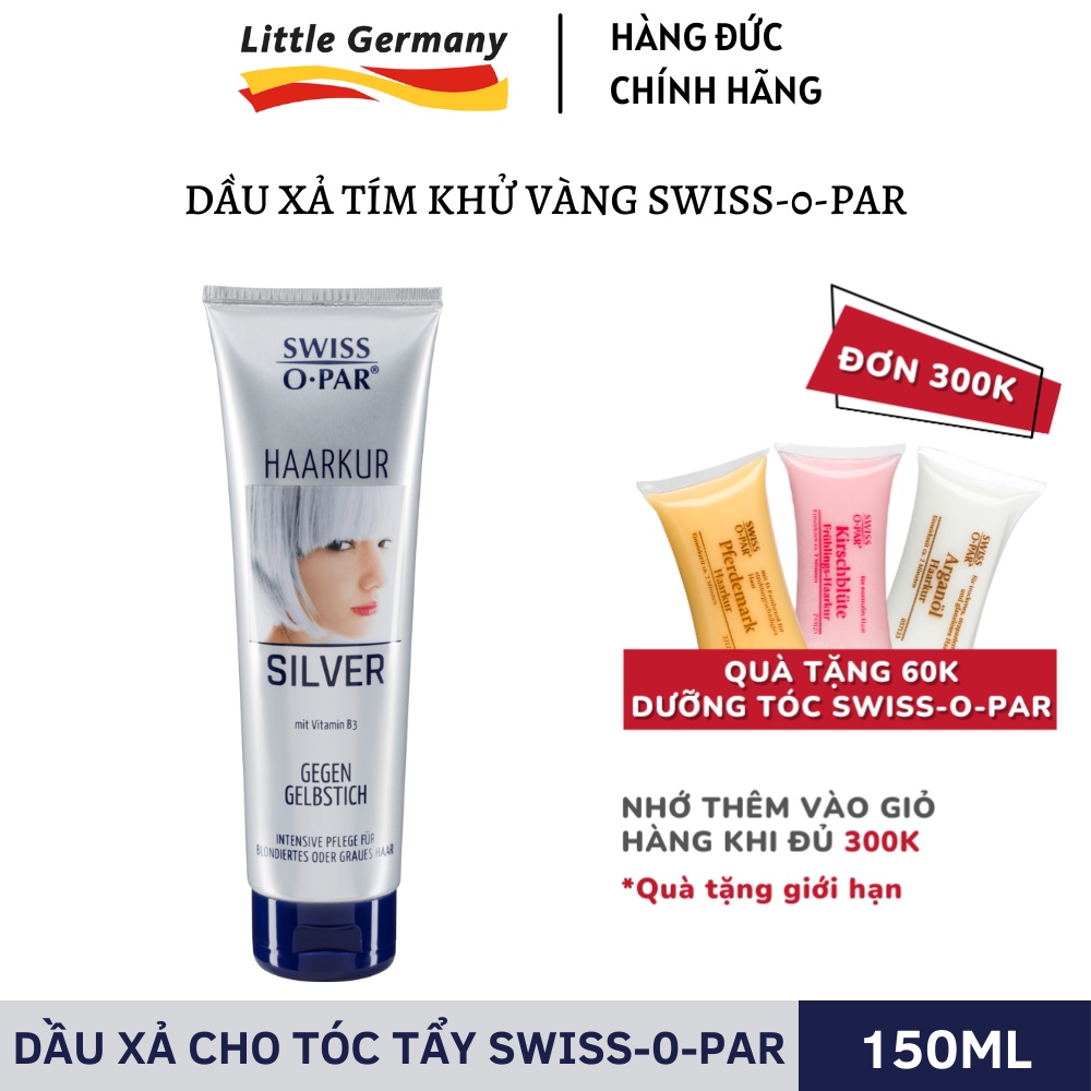 Dầu Xả Tím Khử Vàng Swiss-o-Par 2in1 - Bổ Sung Sắc Tím, Dưỡng Chất Và Phục Hồi Tóc Tẩy, Giúp Tóc Mềm Mượt - Hàng Đức