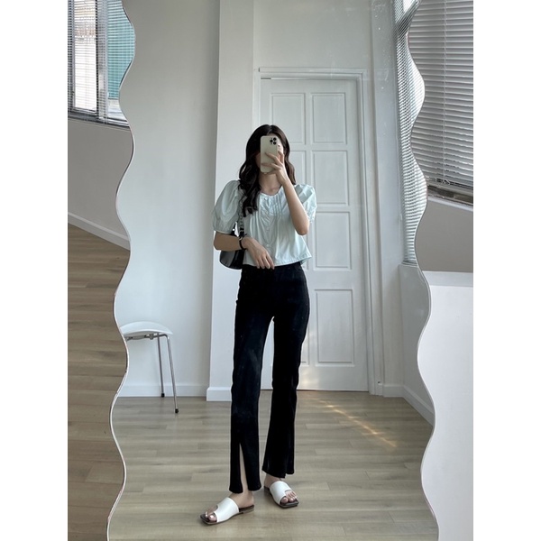 Quần jeans xẻ gấu pp home