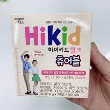 Sữa Hikid Dạng Kẹo Hàn Quốc - Hộp 60 viên cho bé từ 3-12y