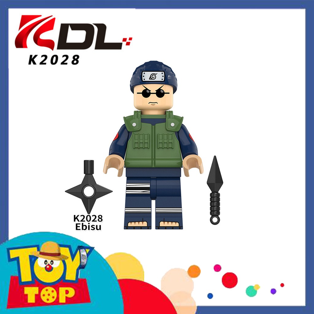 [Một con] Đồ chơi lắp ghép Naruto Ninja Minifigures các mẫu Liên minh nhẫn giả , Guy (Gai) , Shisui , Kisame ...KDL 804