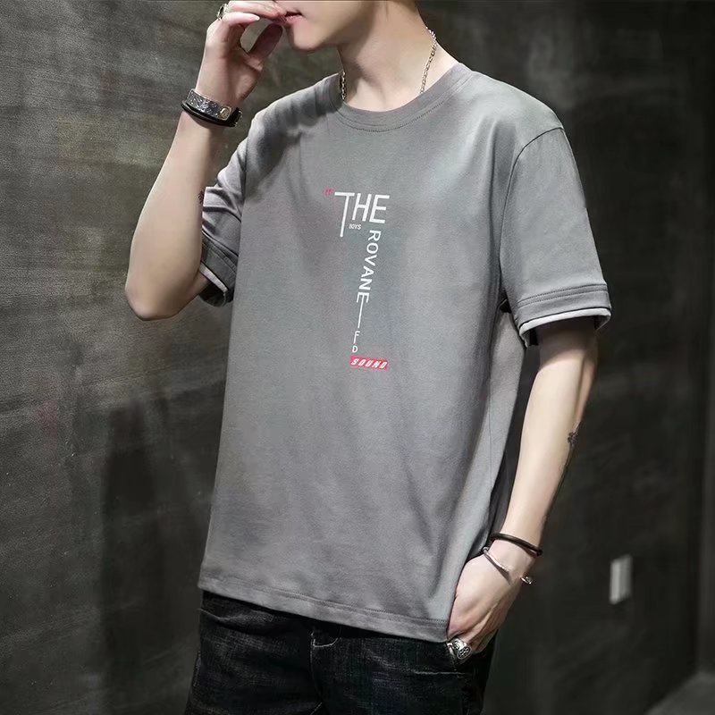 Áo Thun Tay Ngắn Cổ Tròn Size Lớn M-3XL Phong Cách hip hop Cho Nam