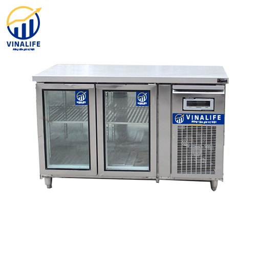 Tủ Bàn Lạnh 1.2 Cánh Kính Quạt Gió