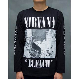 Áo tay dài Nirvana  - Rock band tee - Áo Rock - Áo Thái Lan - Size M, L