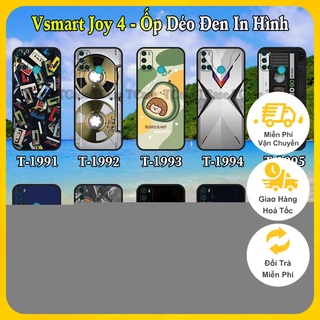 Ốp Lưng Vsmart Joy 4 dẻo đen in hình Nhiều Mẫu Phần C