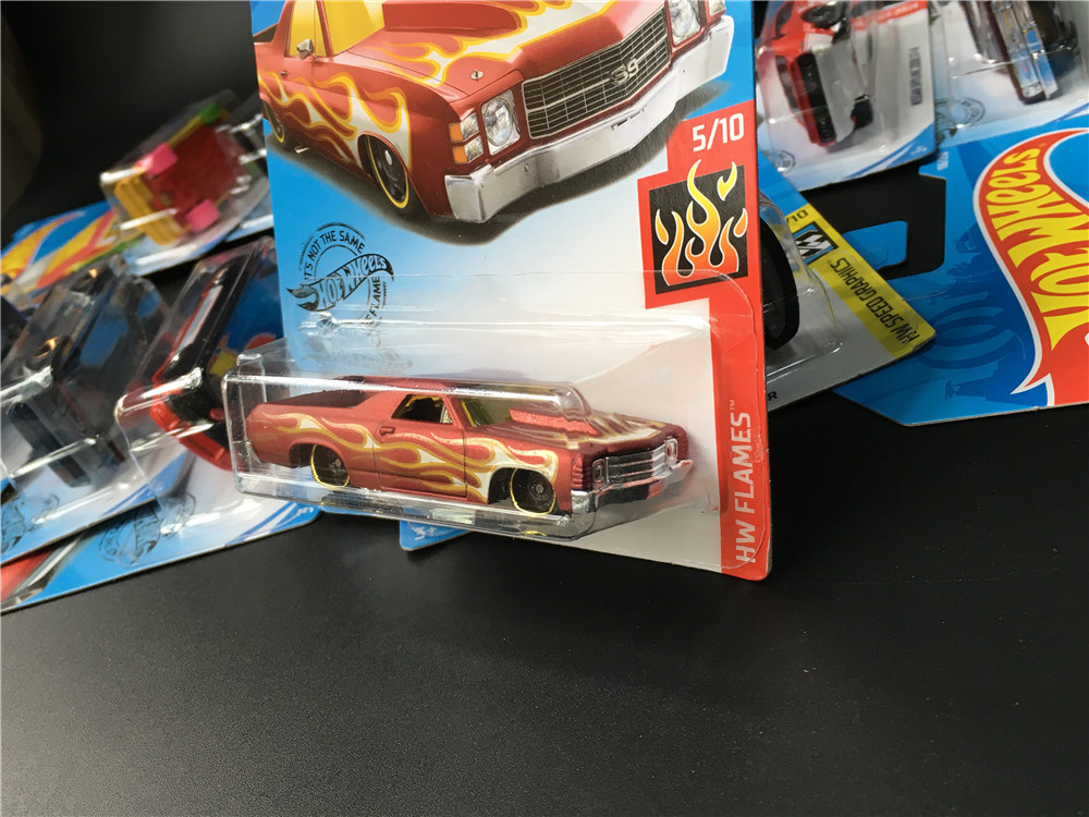 Hot Wheels Mô Hình Đồ Chơi Xe Hơi Chevrolet Caravan 39; 71 El Camino 9m