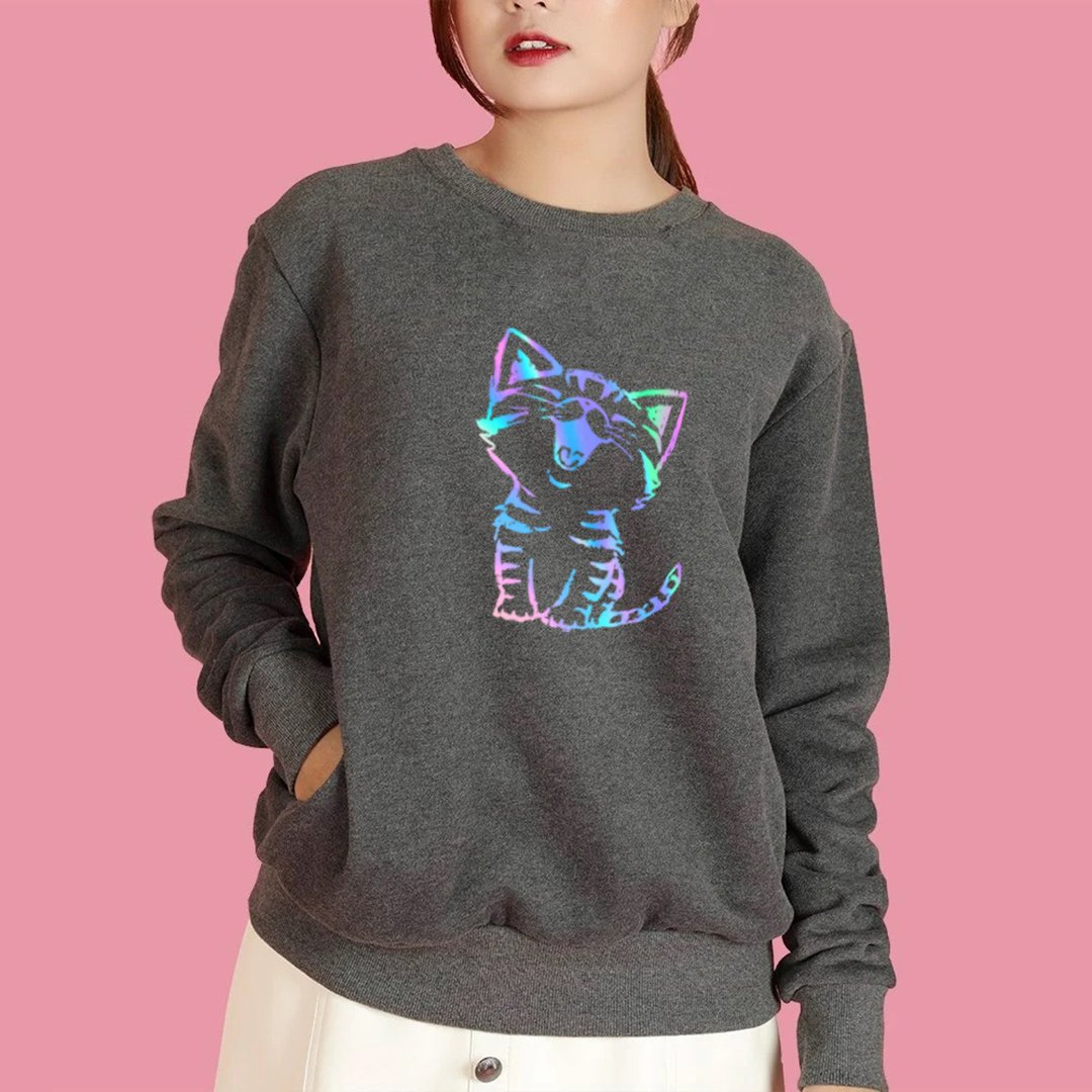 Áo Sweater Mèo Cười  Phản Quang Cao cấp