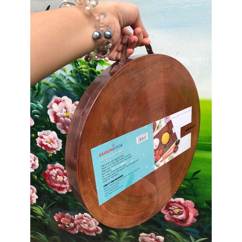 Thớt gỗ xà cừ tự nhiên sản phẩm cao cấp của saigon cook