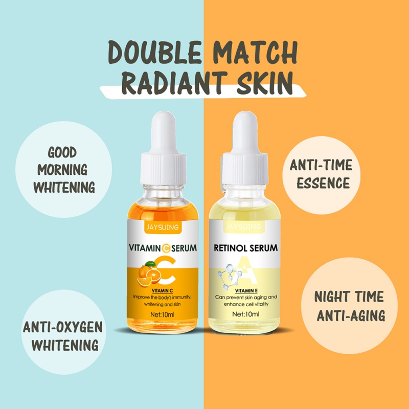 Tinh Chất Vitamin C Retinol Làm Sáng Da Chống Nếp Nhăn Lão Hóa Dưỡng Ẩm Làm Săn Chắc Làn Da Dùng Ngày Và Đêm