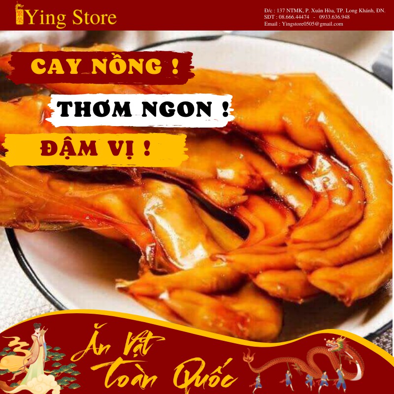 Chân Vịt Cay DaCheng vị tứ xuyên trung hoa cay nồng Yingstore | BigBuy360 - bigbuy360.vn