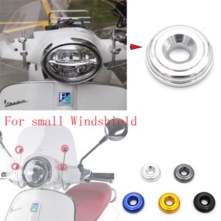 For Vespa GTS LX LXV Sprint Primavera 150 GTS300 300ie Motorcycle Accessories small Windshield Aluminum alloy decorative cover 【4 Pc /set】