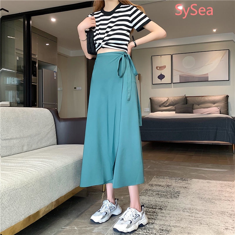 Chân Váy Chiffon Màu Sắc Đơn Giản Phong Cách Hàn Quốc