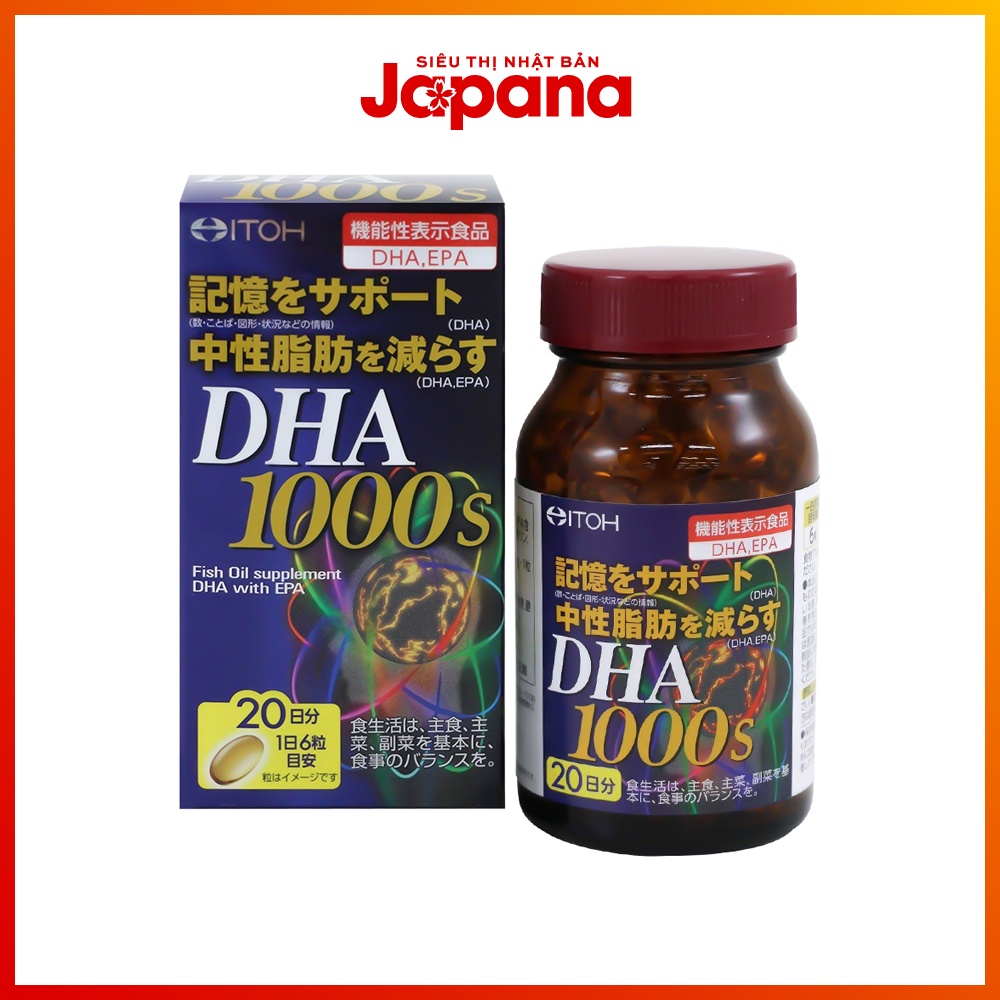 Viên uống bổ não Itoh DHA 1000mg Nhật Bản 120 viên