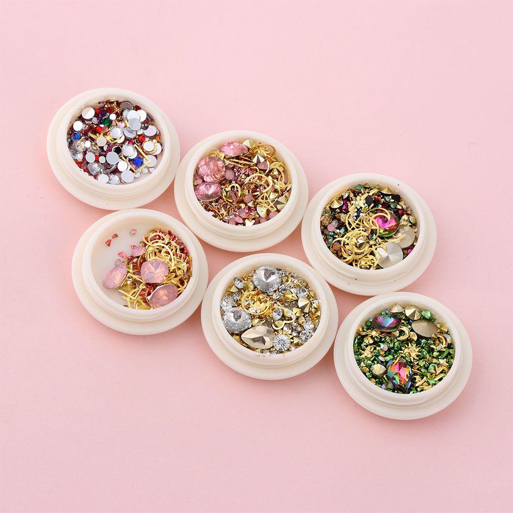 Móng Tay Heceh Chất Lượng Cao|Phụ Kiện Trang Trí Móng Tay Nghệ Thuật Bằng Kim Loại Nhiều Màu S