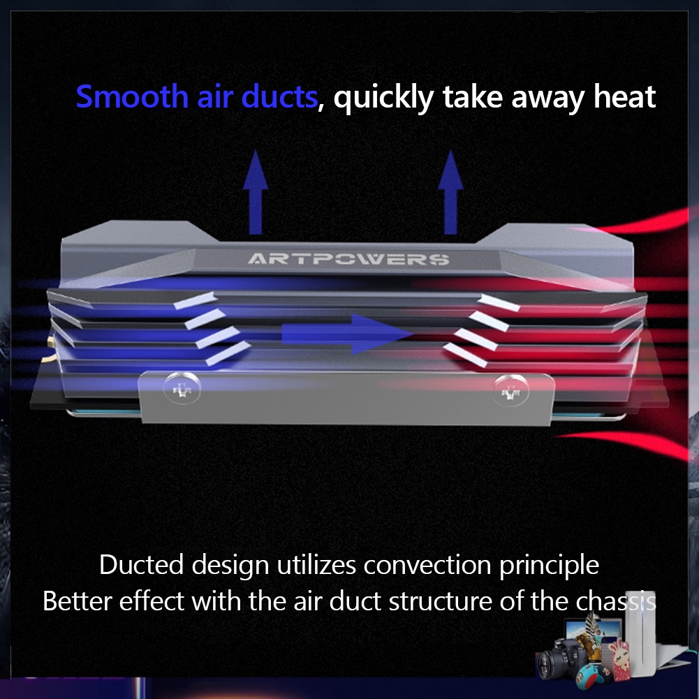 Tấm tản nhiệt bằng nhôm M.2 2280 NVME | BigBuy360 - bigbuy360.vn