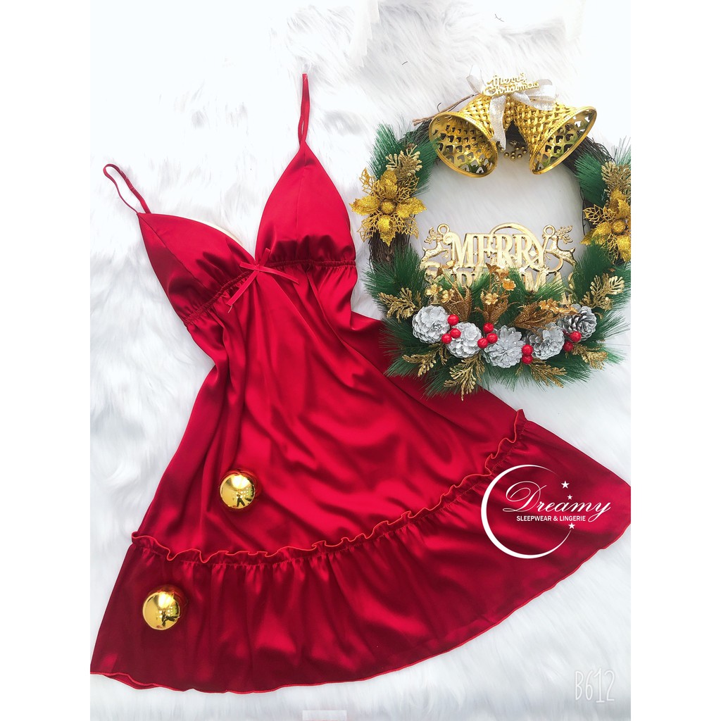 Váy ngủ lụa 2 dây cao cấp, váy ngủ sexy gợi cảm Dreamy VX04