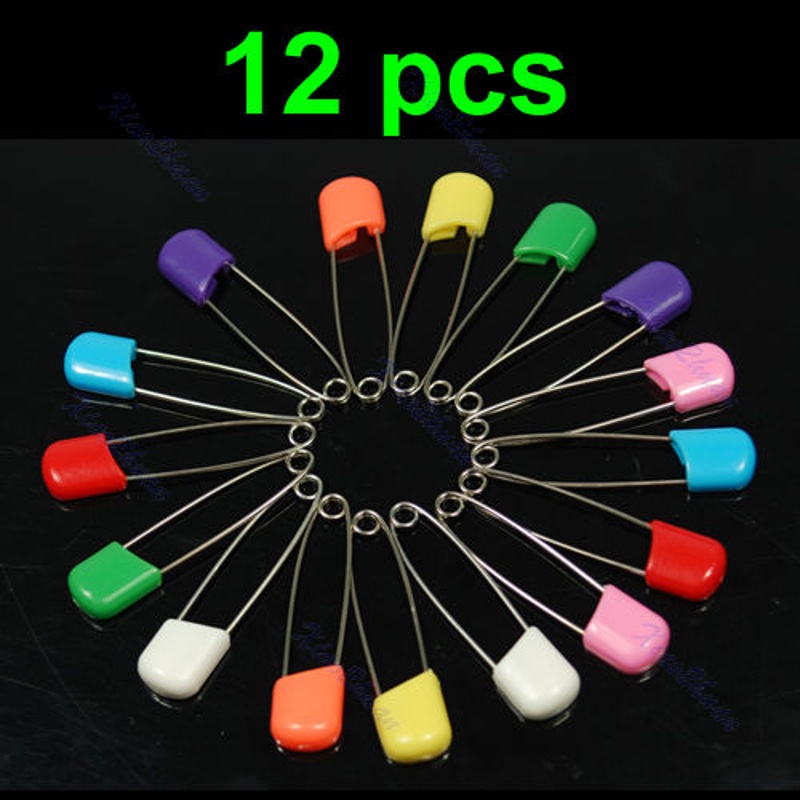 Set 12 Kẹp Khóa Tã Em Bé An Toàn Tiện Dụng