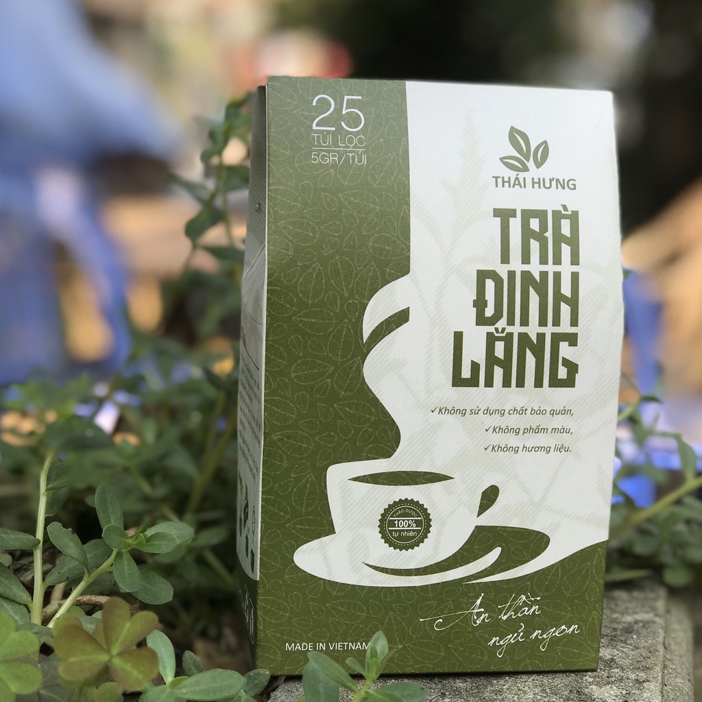 Trà Đinh Lăng Thái Hưng (trà thảo mộc túi lọc - 100% tự nhiên - không chất bảo quản, dạng túi)