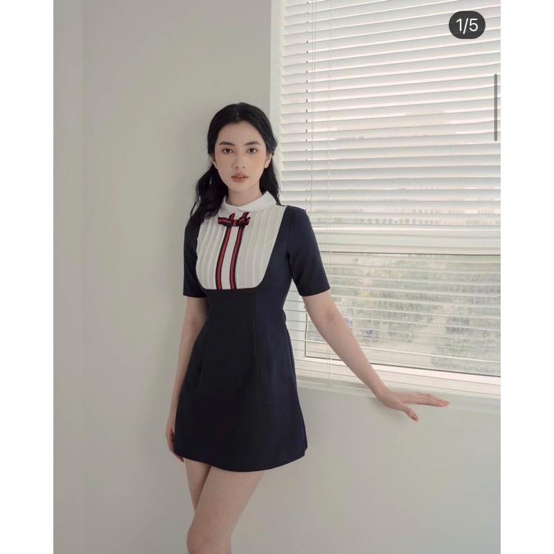 [Ảnh thật shop chụp] Váy ôm phối dây Hàn Quốc