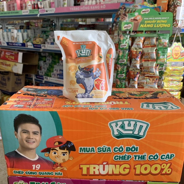 Thùng Sữa Lif Kun túi 110mlx 24 Gói Hương Nho/Sôcola/Cam/Dâu | BigBuy360 - bigbuy360.vn