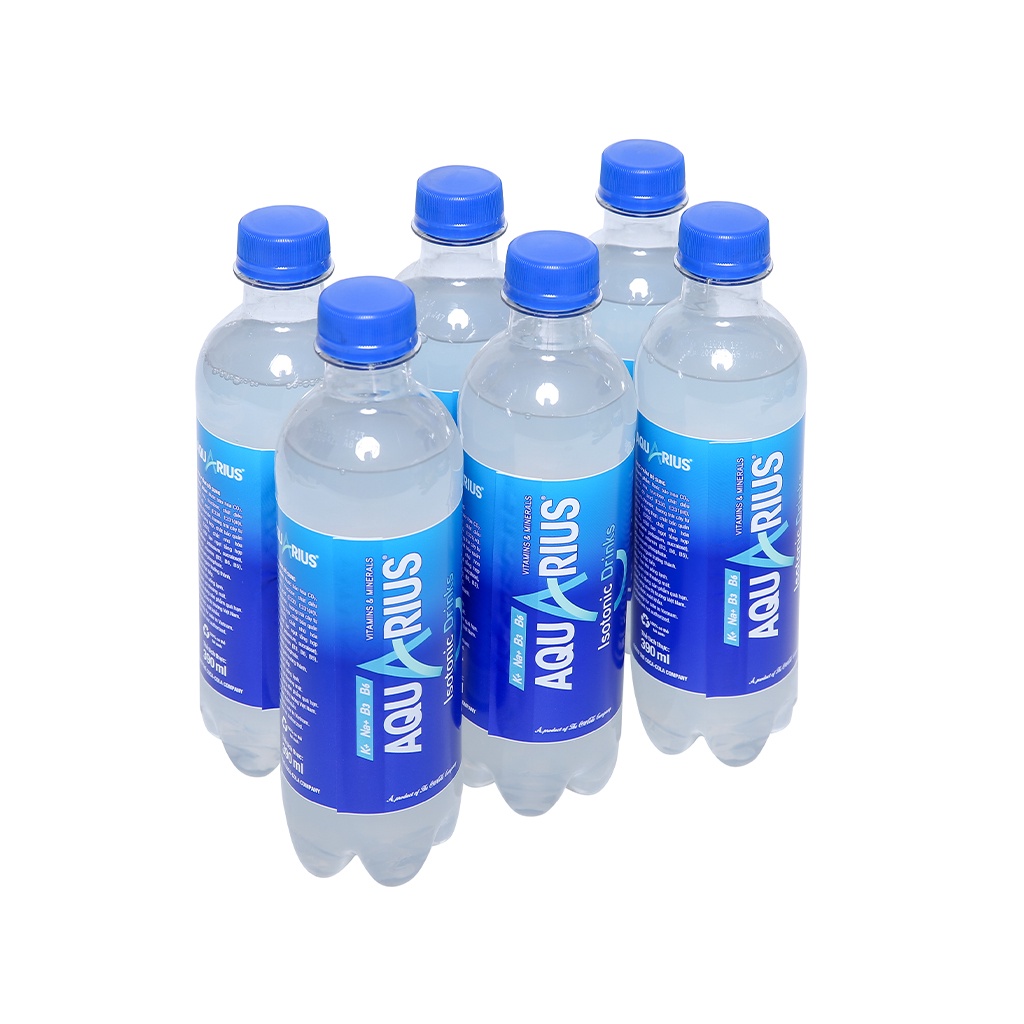 6 chai nước uống vận động Aquarius 390ml