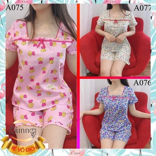 Đồ bộ mặc nhà mẫu đùi cổ vuông