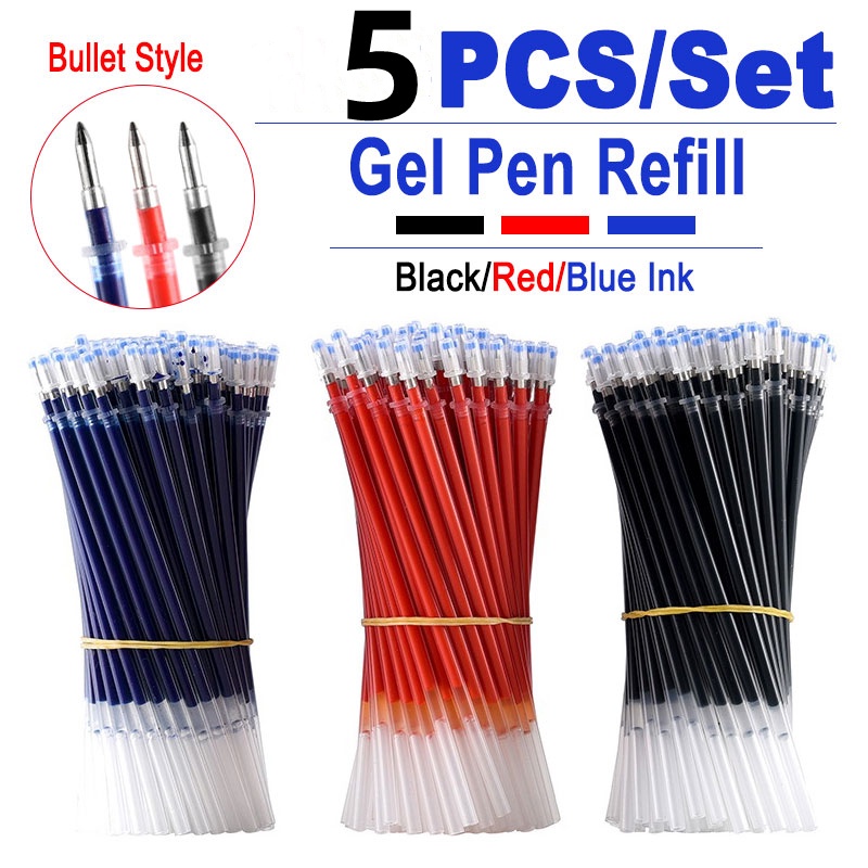 Bộ 5 Ruột Bút Mực Đen Ngòi 0.5mm