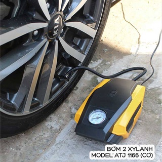 Máy bơm lốp ô tô Mini 2 xylanh – Model ATJ 1166 (Cơ)