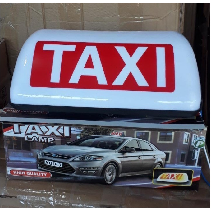 Mào TAXI hút nam châm có đèn LED gắn nóc ô tô kích thước 29cm