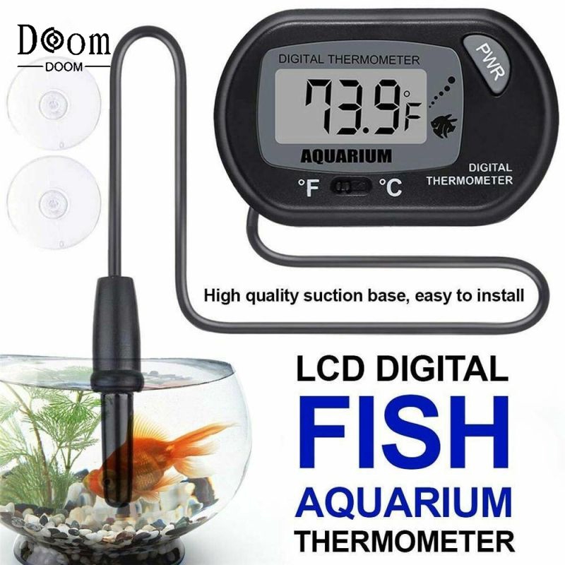 Nhiệt Kế Đo Nhiệt Độ Nước Bể Cá Màn Hình Lcd Tiện Dụng
