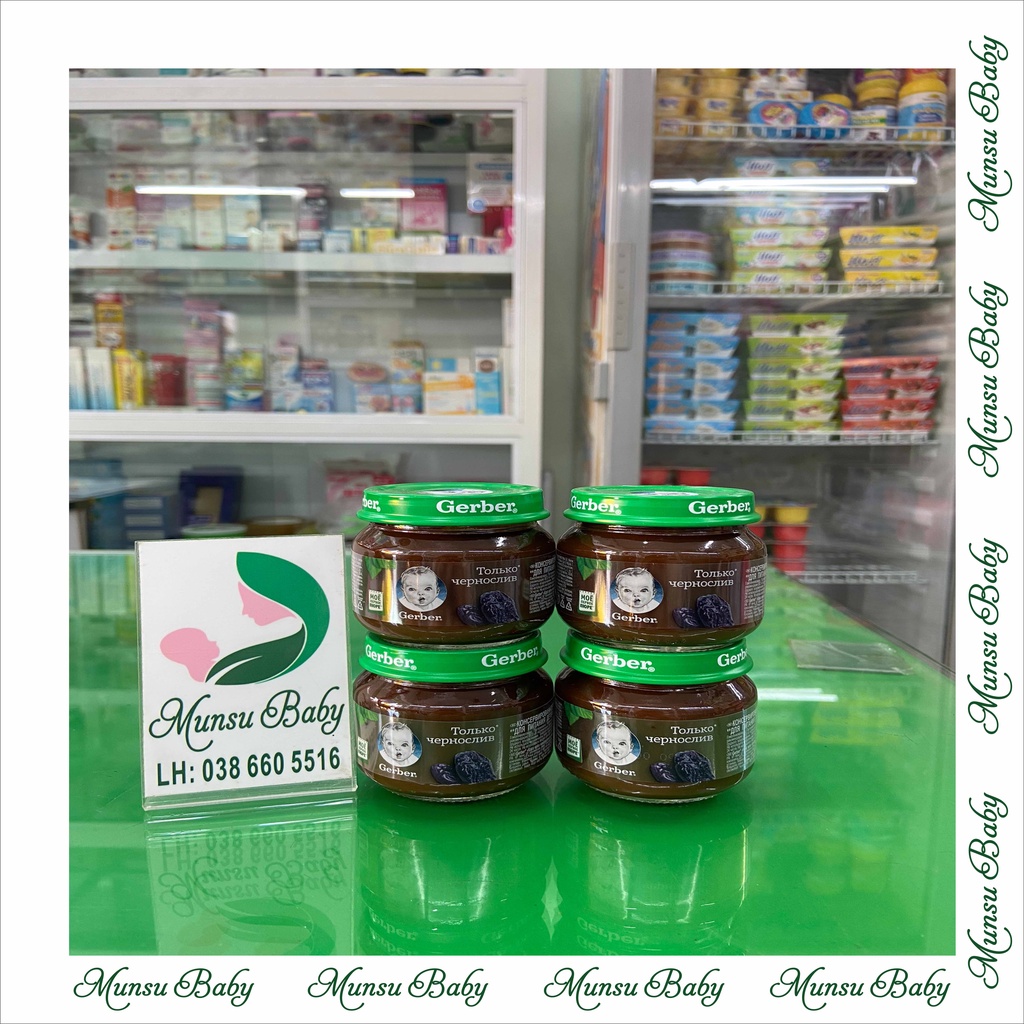 Mận Đen Nghiền Gerber Nga 80g