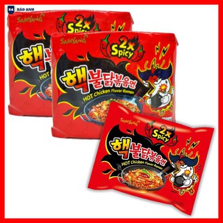 Mì gà siêu cay 2x Spicy 140g [ COMBO 15 GÓI ] SAMYANG Hàn Quốc Loại Ngon - BẢO ANH