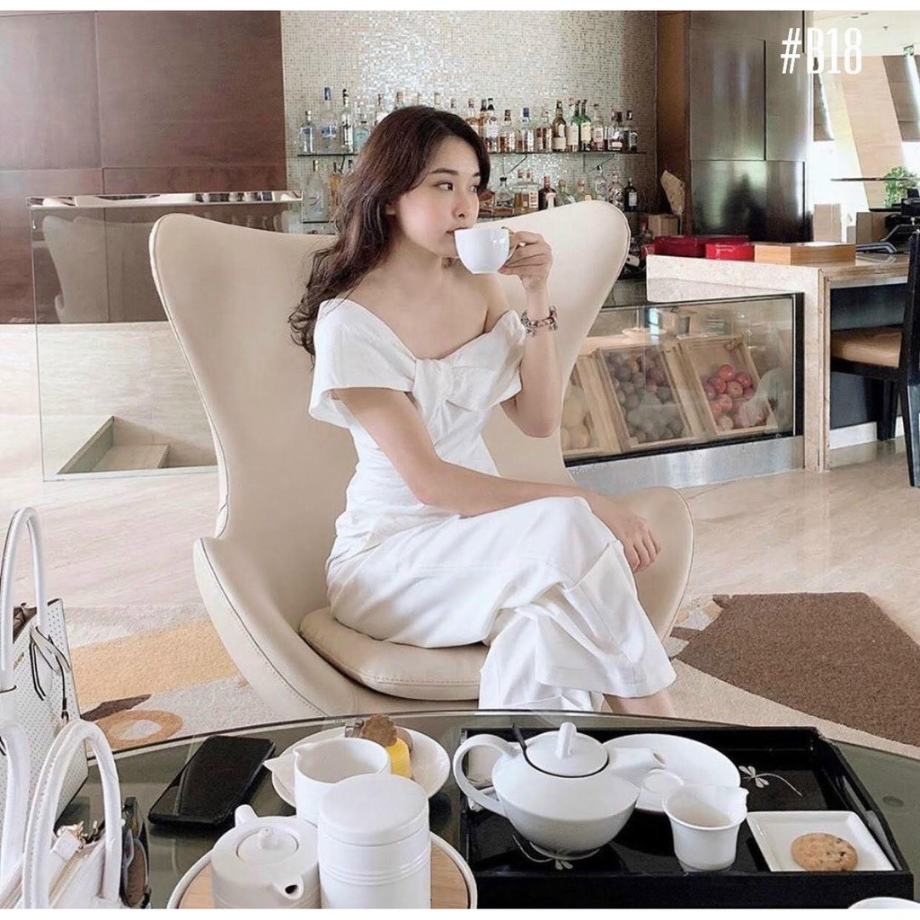 [HÀNG THIẾT KẾ CAO CẤP] Áo Lệch Vai Tone trắng vải linen xước tiểu thư