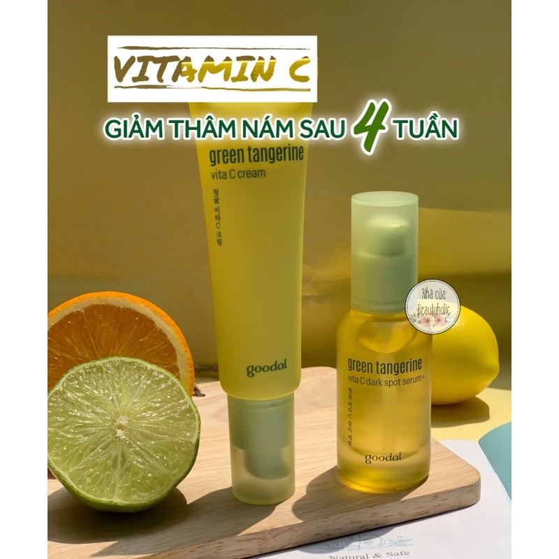 Kem dưỡng trắng Goodal Green Tangerine Vita C Cream
