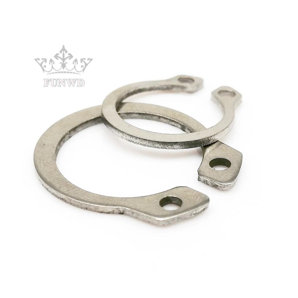 250pc/Set M6-M15 Stainless Steel Shaft Bearing Snap Ring C-Type External Circlip