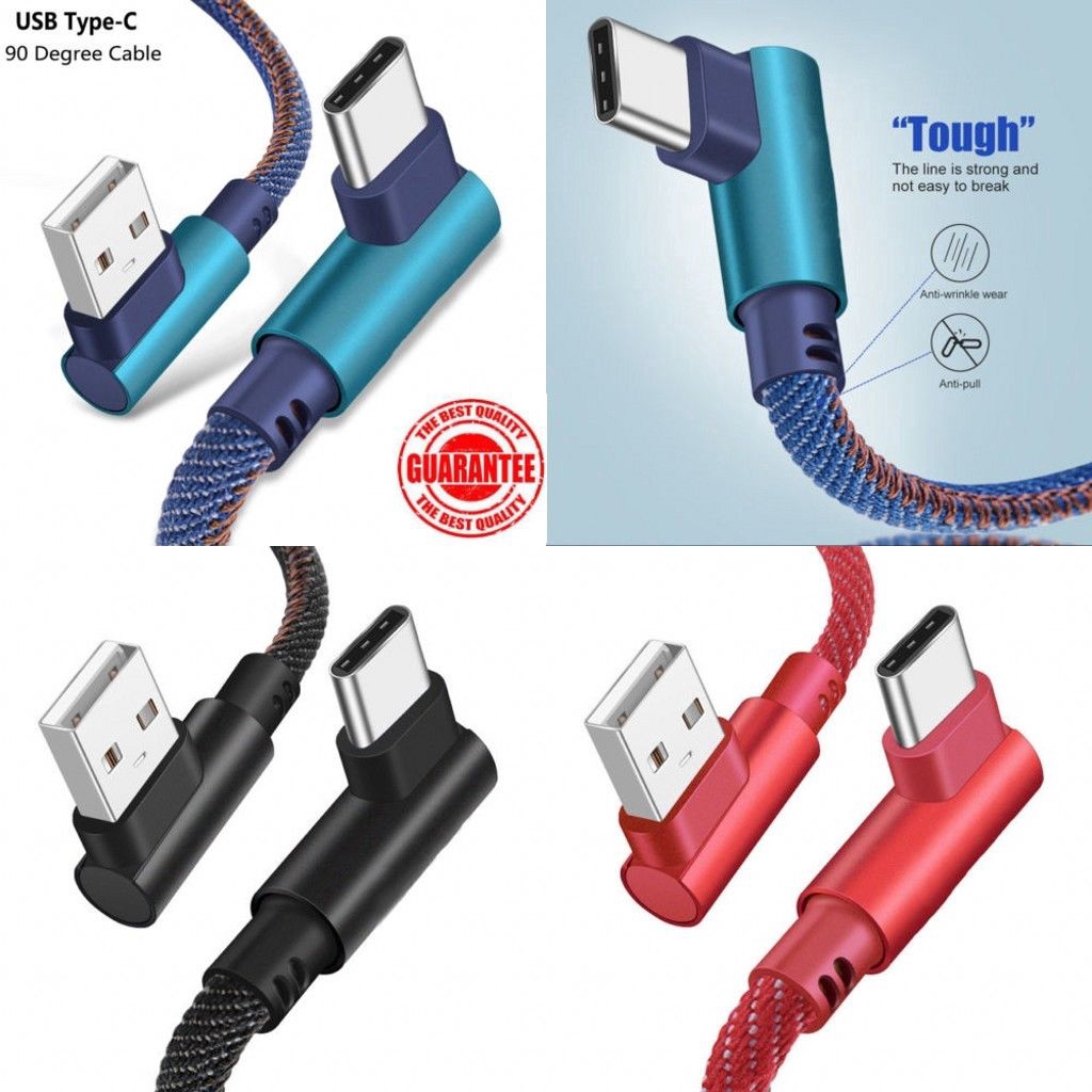 Dây cáp sạc nhanh & truyền dữ liệu góc 90 độ USB 3.1 Type C