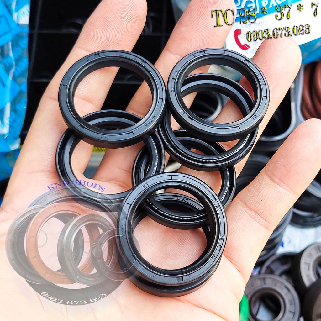 Phớt dầu SOG TC 28*37*6, Phớt lò xo chặn nhớt trục phụ tùng xe máy, Ô tô và máy sản xuất gạch men công nghiệp| KND Shops