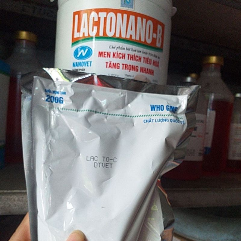 Men tiêu hóa sống lactonano b cho thú y lợn gà chim vịt ngan chó mèo thỏ dê thú cưng, đỡ đ.i ỉa, h.ấp th.u tốt thức ăn