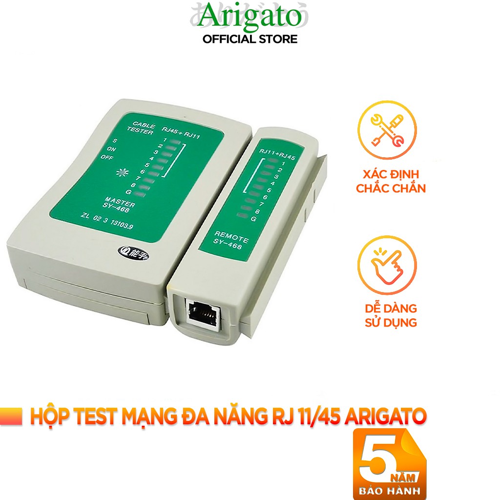 Hộp Test Dây Mạng RJ45 _ RJ11 Đa Năng Dễ Sử Dụng Chính Hãng ARIGATO Đảm Bảo Chất Lượng.TM1 | BigBuy360 - bigbuy360.vn