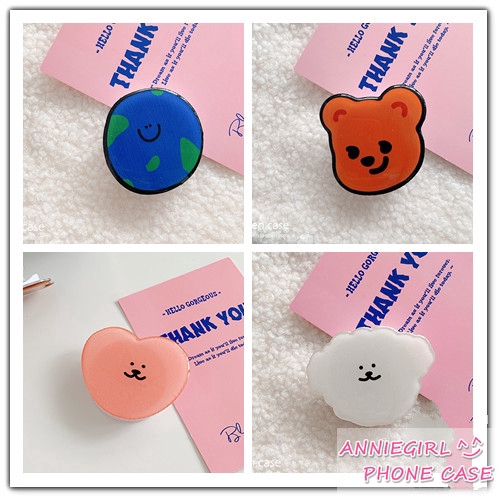 Đệm đỡ điện thoại thiết kế đệm khí hình hoạt hình vui nhộn thông dụng có thể gấp gọn | BigBuy360 - bigbuy360.vn