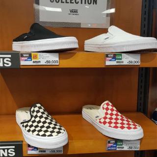 Giày lười vans 6 màu trắng đen vn0004kteo1