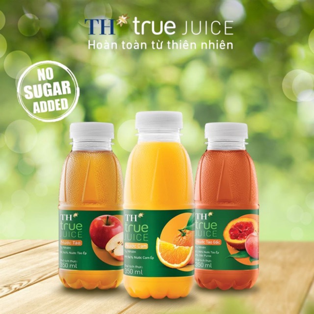 NƯỚC XOÀI/ CHUỐI XOÀI TH TRUE JUICE 350ML/ 300ML