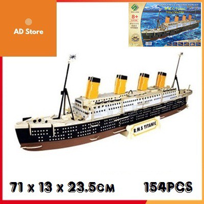 Đồ chơi lắp ghép 3D gỗ Tàu Titanic hoành tráng