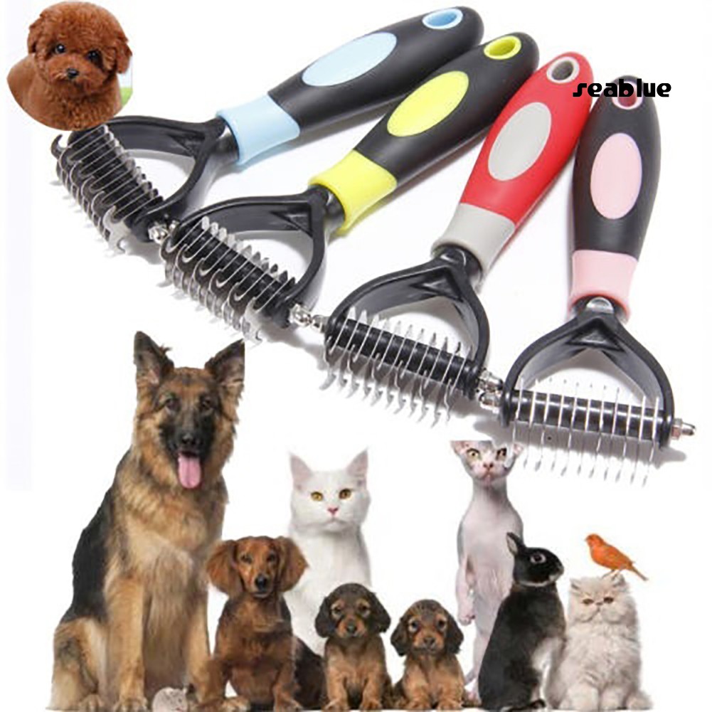 Lược Chải Lông Cho Thú Cưng Với 10 Lưỡi Dao