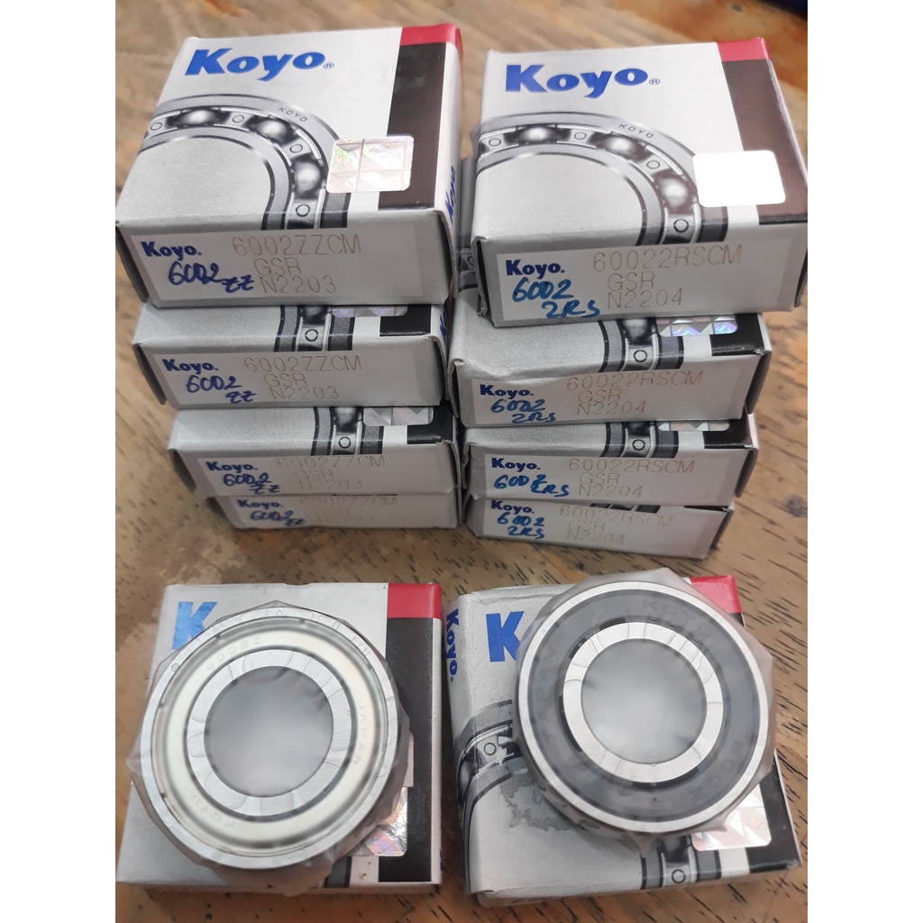 Vòng bi bạc đạn 6002 koyo, 6002 ZZ Koyo, 6002 2RS Koyo, 6002 2RS C3 Koyo