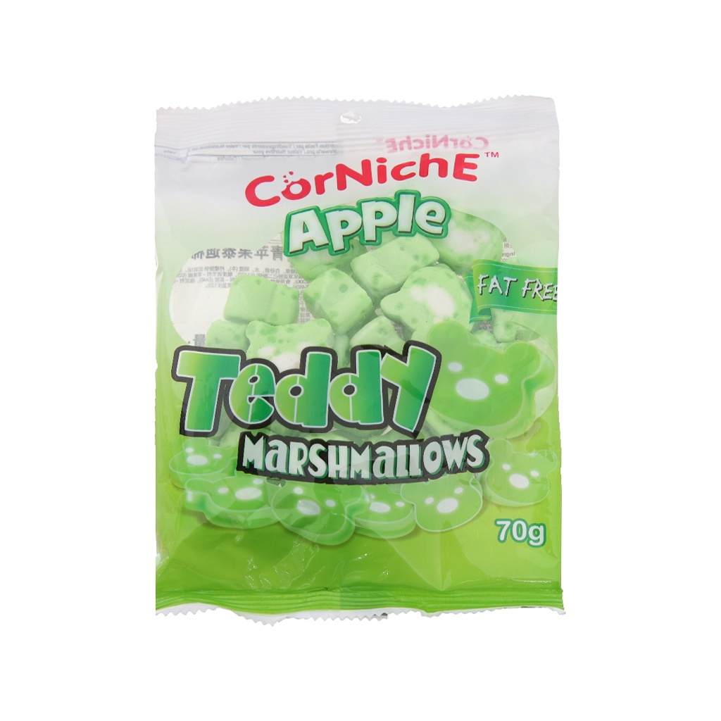 KẸO XỐP BÔNG MARSHMALLOWS CORNICHE KẸO DẺO BÔNG GÒN GẤU/VIÊN/XOẮN/CỤC KẸO TRANG TRÍ HÀNG NHẬP KHẨU gói 70g