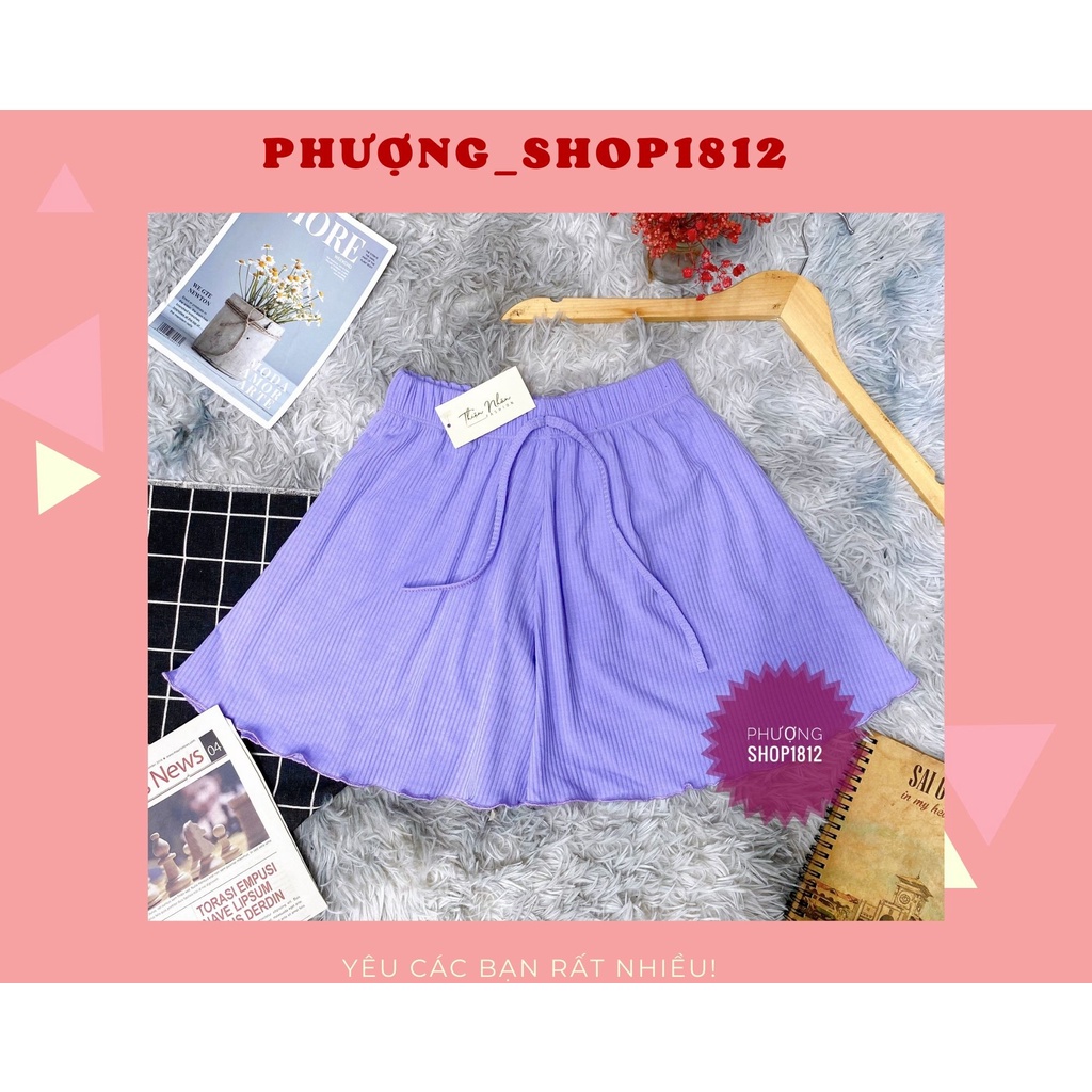 Quần Xoè Ngủ Mặc Nhà,Chất Vải Gân xịn Gồm 6 màu [ VIDEO_ẢNH THẬT ]_Phượng shop1812