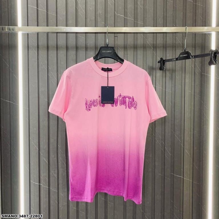 Áo Phông Unisex Loang LV Cao Cấp - Áo Thun In Chữ LV Cực Đẹp Cho Nam Nữ