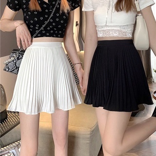 Chân Váy Chữ A Lưng Cao Xếp Ly Thời Trang Hàn Quốc